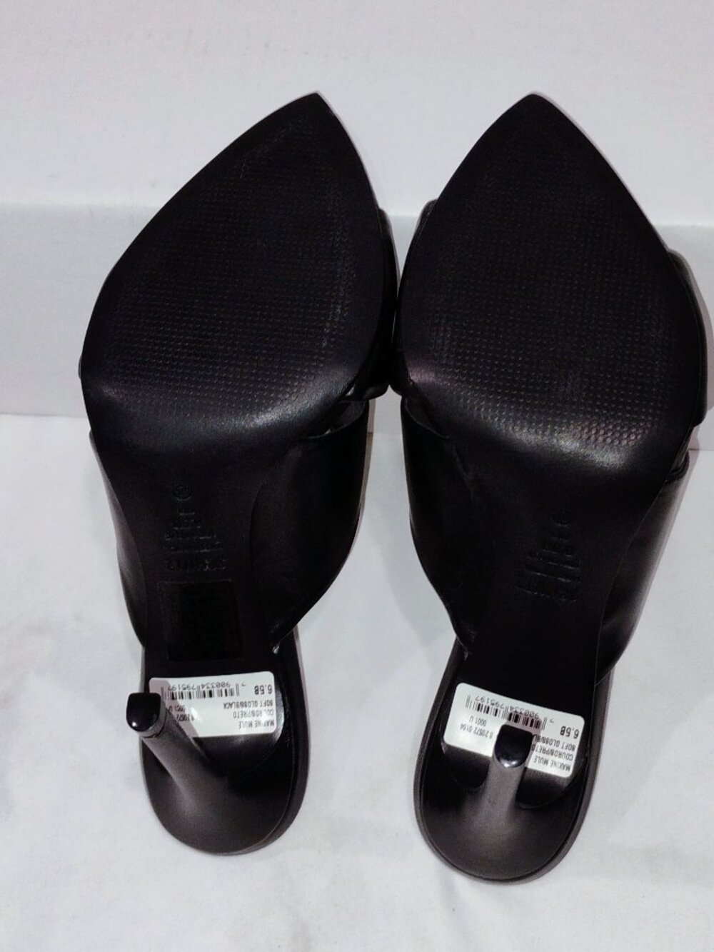 Schutz Women's Maxine Stiletto Mule Sandals Heels Size 6.5 Black - Picture 6 of 8
